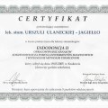 Certyfikat - kurs ENDODONCJA II - Opracowywanie kanałów korzeniowych za pomocą instrumentów maszynowych i wypełnianie metodami termicznymi