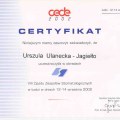Certyfikat - CEDE 2002 - VIII Zjazd Zespow Stomatologicznych  