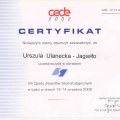 Certyfikat - CEDE 2002 - VIII Zjazd Zespołów Stomatologicznych