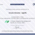 Certyfikat - CEDE 2009 - Sztuka odbudowy tkanek zba z materiaw zoony 