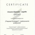 Certyfikat (Straumann) - kurs - Preparat Emdogain - zastosowanie praktyczne 